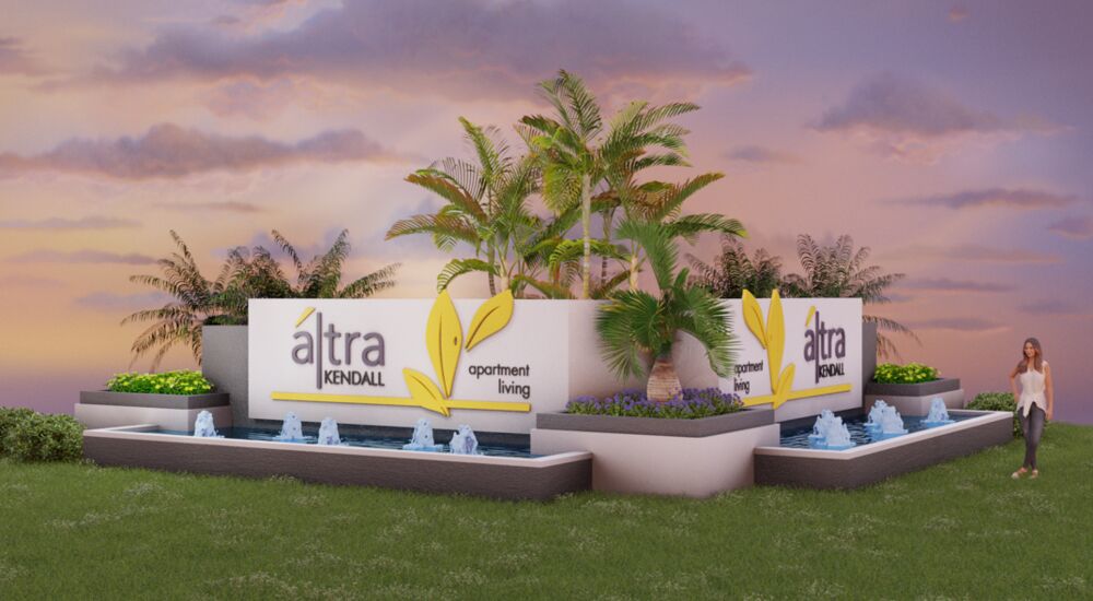 Altra Kendall monument sign rendering by SignJive